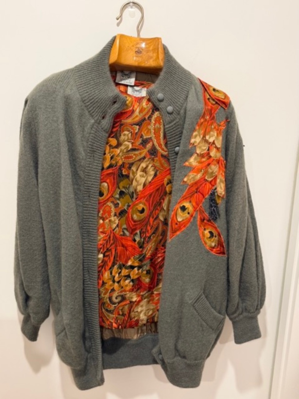 Vtge Macho Made In Austria 3-Piece Mohair Cardigan Blouse Skirt Ensemble Size 8